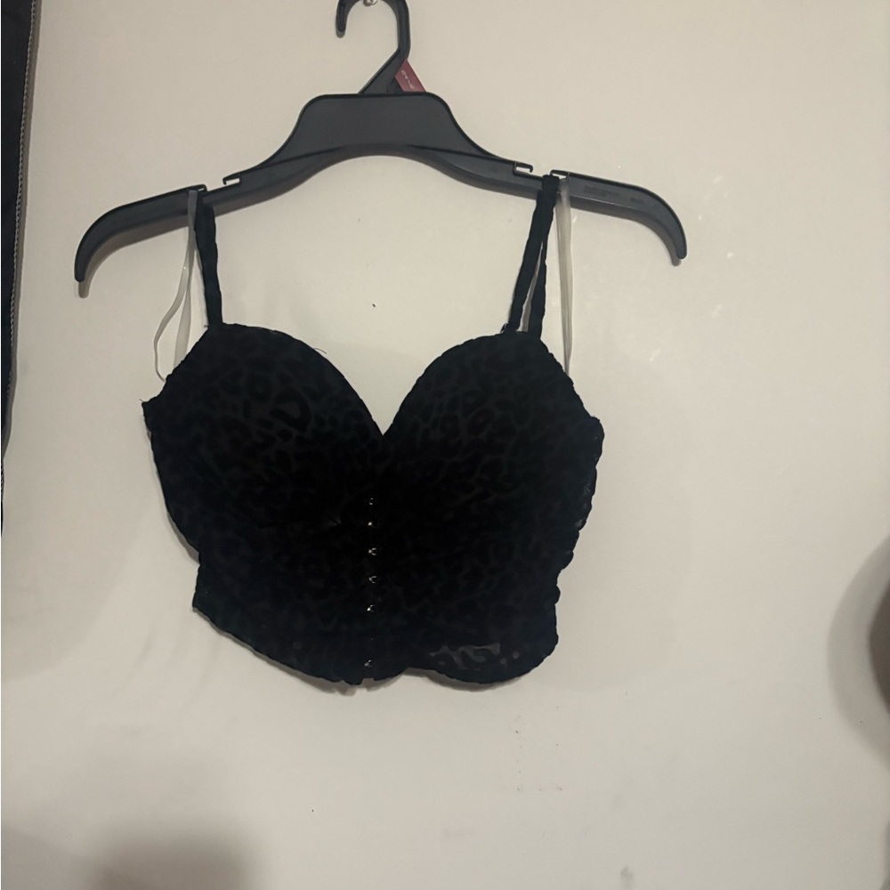 Black Leopard Print Women's 2-Piece Set